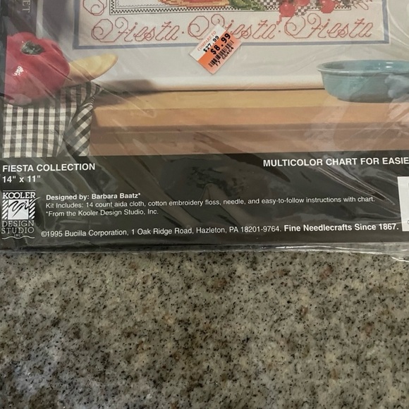 Vintage Rare 1995 Fiesta Collection Bucilla Counted Cross Stitch #41067. - Picture 3 of 3